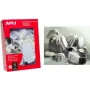 agipa prekių etiketė 50 x 70 mm balto Bristol popieriaus 200 g su baltu poliesterio siūlu – 1 vnt