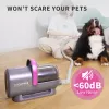PETKIT DT5-EU kombinuotas siurblys ir plaukų kirpimo mašinėlė katėms ir šunims, juoda/violetinė