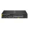 HPE Aruba Networking 6100 12G Class4 PoE 2G/2SFP+ 139W valdomas L3 gigabitinis Ethernet (10/100/1000) maitinimas per Ethernet (PoE) 1U juodas