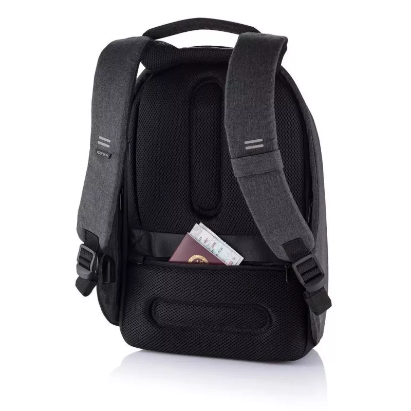 Kuprinė XDDESIGN P705.291 Antracitinė — 18 L, skyriai nešiojamam kompiuteriui ir planšetei, užrakinamas pagrindinis užtrauktukas