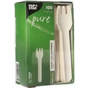 Papstar 88239 White vienkartiniai stalo įrankiai