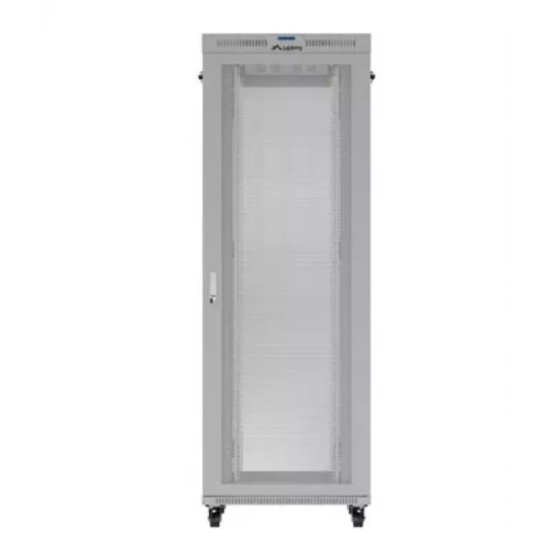 19 colių stovo spinta LANBERG FF01-8047-23SL 47U 800x1200 mm pilka su perforuotomis durelėmis