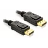 DisplayPort kabelis DeLOCK 82423 1 m vyriškas-į-vyrišką juodas