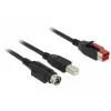USB laidas DeLOCK 85489 USB 2.0 3 m USB B juodas