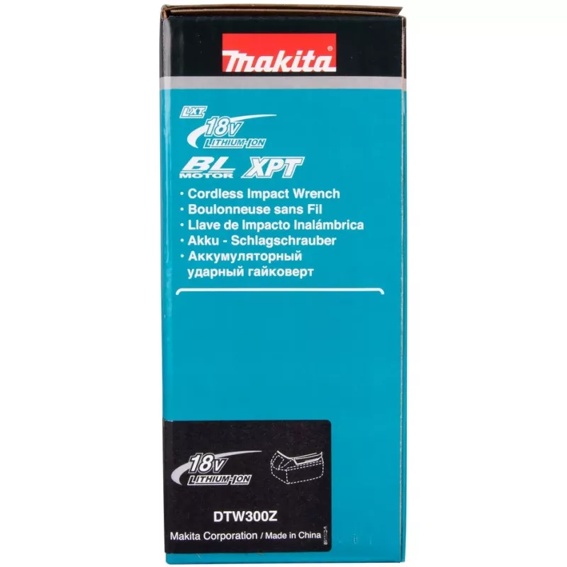 Makita DTW300Z akumuliatorinis smūginis suktuvas 3200 RPM 330 Nm 18V (be akumuliatoriaus ir įkroviklio)