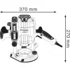 Bosch GOF 1250 CE juodai mėlyna 24000 RPM 1250 W