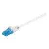 Goobay CAT 6a U/UTP CU 1m baltas tinklo kabelis