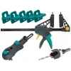 Gnybtinis spaustuvas Wolfcraft Deck Building Set 10 dalių