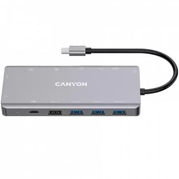 Canyon USB-13-in1 HUB USB-C 2xHDMI 4xUSB 2xUSB-C RJ45 VGA
