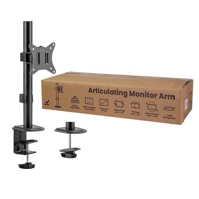 Monitoriaus laikiklis 17-32 colių, 9 kg maks., juodas