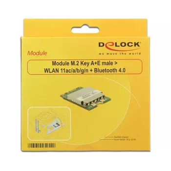 DeLOCK 95254 M.2 tinklo plokštė WLAN Bluetooth 433.3 Mbit/s