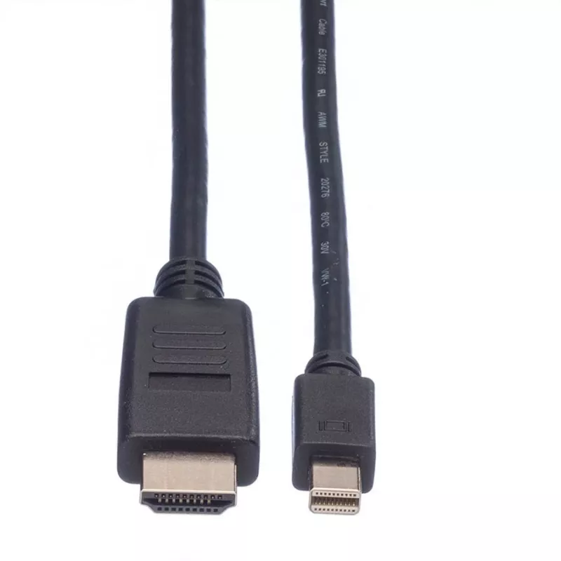 Mini DisplayPort kabelis VALUE Mini DP-HDTV M/M 2 m