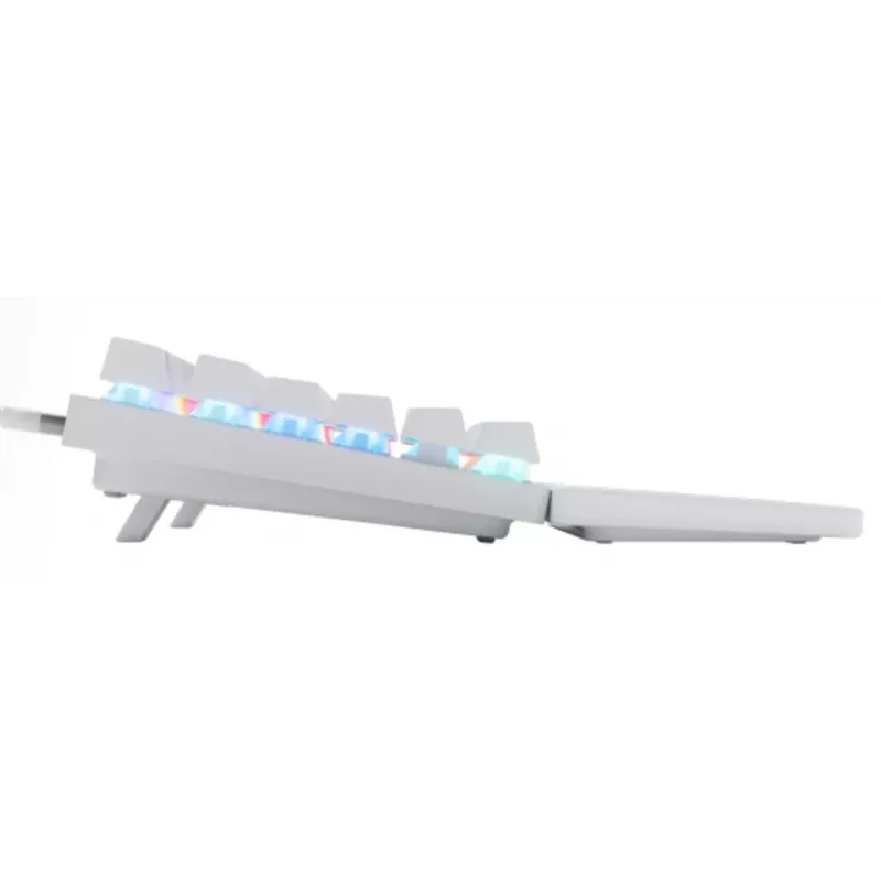 Mechaninė žaidimų klaviatūra TKL STEELSERIES Apex Pro TKL Gen 3 White — US išdėstymas, RGB, reguliuojami jungikliai
