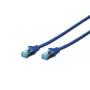Tinklo laidas Digitus CAT 5e SF/UTP RJ-45 Cat5e 0,5 m mėlynas