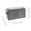 Qoltec 53068 AGM akumuliatorius | 12V | 150Ah | maks. 2250A