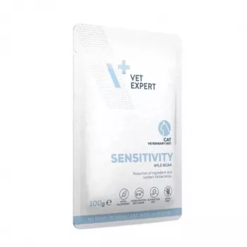 Šlapias kačių ėdalas VETEXPERT Veterinary Diet Sensitivity maišelis 100 g – šerniena, be grūdų, suaugusioms katėms