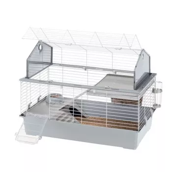 Narvas Ferplast Barn 100 triušiams ir jūrų kiaulytėms, metalas/plastikas, 960×570×730 mm, taupe/balta