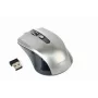 Belaidė pelė GEMBIRD MUSW-4B-04-BG – dešiniarankė, optinė 1600 DPI, 4 mygtukai, RF, juoda/pilka