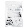 Prailginimo laidas USB 2.0 AM-AF GEMBIRD CCP-USB2-AMAF-0,15M