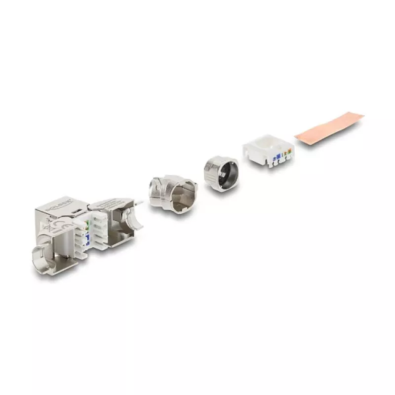 RJ45 Keystone modulis lizdas Cat.6A DELOCK 90798 su LSA užspaudimu