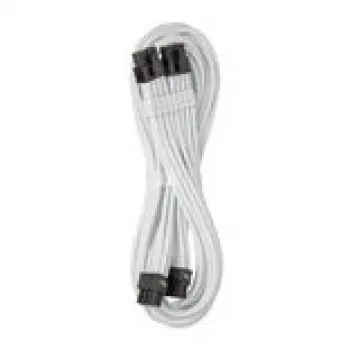 CableMod C-Series Pro ModMesh jungiamasis tiltinis kabelis - 8+8 kontaktų PCIe, baltas, 60 cm