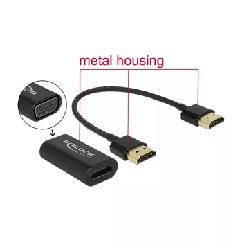 Laidas HDMI/VGA DeLOCK 65667 0,15 m