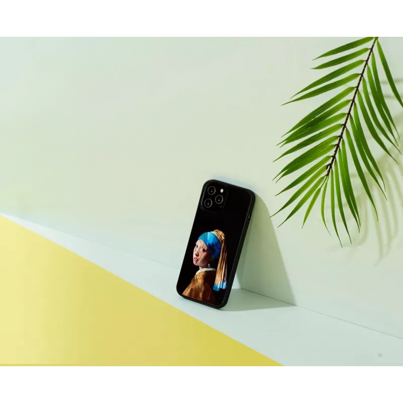 Apsauginis dėklas iKins, skirtas Apple iPhone 12 Pro Max, su „Mergina su perliniu auskaru“ dizainu