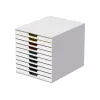 Dėžutė dokumentams laikyti Durable VARICOLOR Mix 10 plastikinė įvairiaspalvė balta 763027