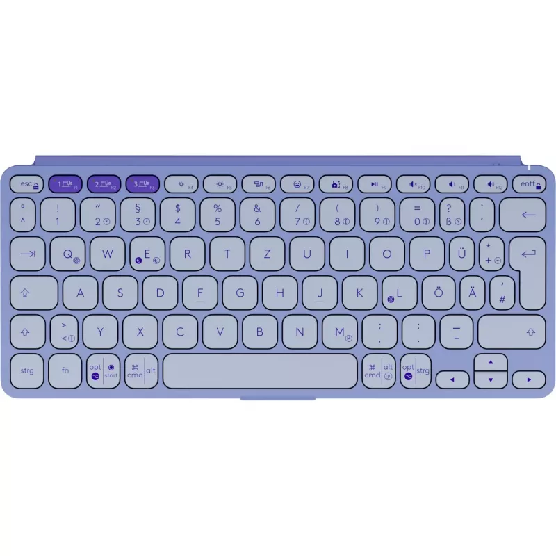 Logitech Keys-To-Go 2, alyvinė (Flieder), Bluetooth, Vokiškas išdėstymas, 920-012966