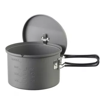 ESBIT PT1600HA stovyklavimo puodas 1,6 l aliuminis, juodas