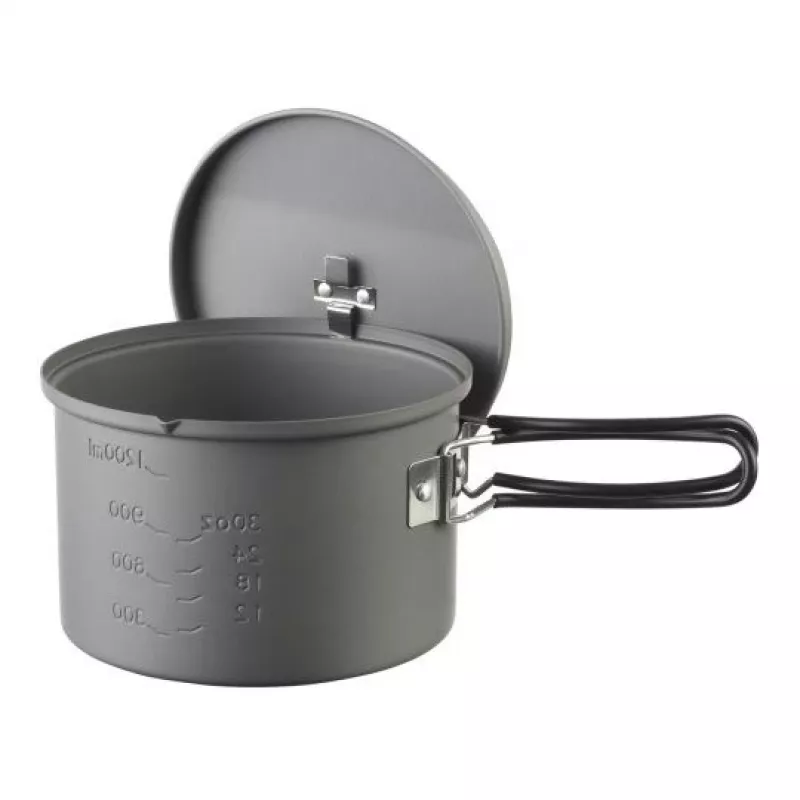ESBIT PT1600HA stovyklavimo puodas 1,6 l aliuminis, juodas