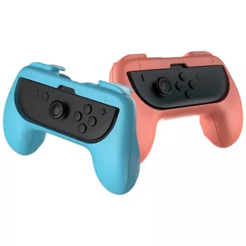 Subsonic Joy-Cons komforto rankenos Nintendo Switch & Switch 2 (rožinė/turkio spalva) – 2 vnt.