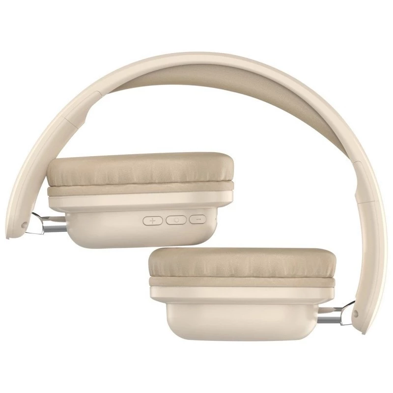Belaidės ausinės per ausį DEFENDER EEMOTION B640 BEIGE — binaurinės, uždaros akustinės, USB-C, AUX, 20–20000 Hz, 105 dB
