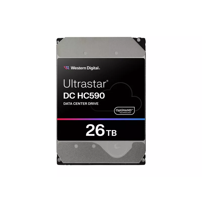 Western Digital WD Ultrastar DC HC590 0F65672 - Festplatte - Datencenter - verschlüsselt - 26 TB - intern - 3.5 (8.9 cm) - SATA 6Gb/s - 7200 U/min - P