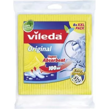 Valymo kempininė šluostė VILEDA Aqua 8 vnt. 142274 – sugerianti, patvari