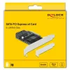 SATA PCI Express x4 kortelė DeLOCK 5 prievadų Low Profile