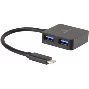 Renkforce RF-3754006 sąsajų šakotuvas USB 3.2 Gen 1 (3.1 Gen 1) Type-A 5000 Mbit/s juodas (RF-3754006)