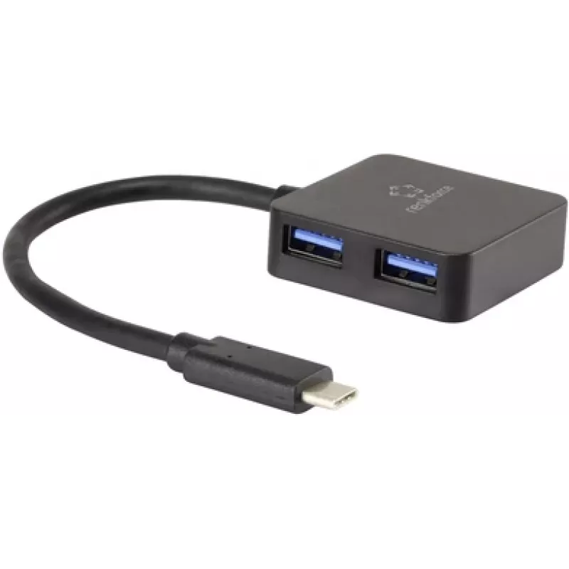 Renkforce RF-3754006 sąsajų šakotuvas USB 3.2 Gen 1 (3.1 Gen 1) Type-A 5000 Mbit/s juodas (RF-3754006)