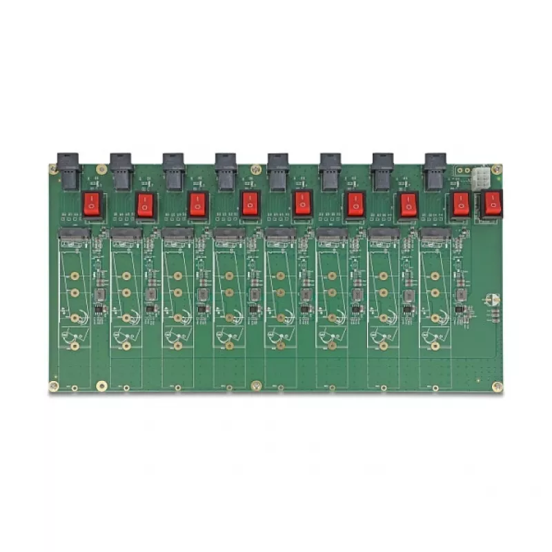 DELOCK 8x M.2 NVMe Key M SFF-8643 61073 testinė plokštė