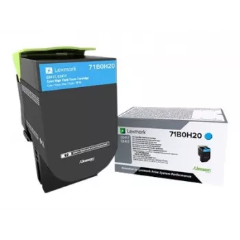 Toneras Lexmark 71B0H20 Original Cyan 3500 puslapių CS/CX4/517 serijai
