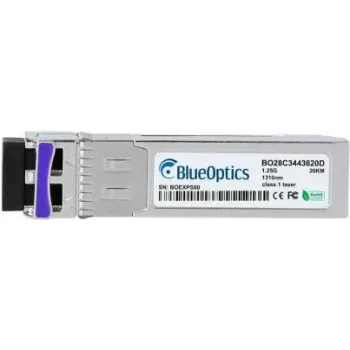 BlueOptics CSFP-GE-FE-BIDI2-BO optiminis cSFP siųstuvas-imtuvas, 1250 Mbit/s, sidabrinis