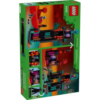 Konstrukcinis žaislas LEGO Minecraft rinkinys 21279 Endermano bokštas, 867 dalių, 2 minifigūrėlės, 450 mm aukštis