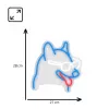 Neoninė sieninė šviesa MANTA Dog with Glasses SNL69MT – LED neoninis šuns su akiniais šviestuvas