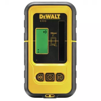 Lazerinis detektorius DeWalt DE0892G-XJ, žalias 510 nm spindulys, maks. atstumas 50 m, 9V baterija, trikojo laikiklis