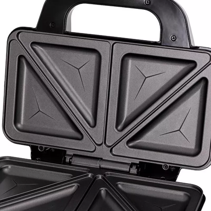 Sumuštinių kepimo aparatas Adler AD 3043, 1300 W, nelimpančios plokštės, 2 sumuštiniams, 285×152 mm kaitinimo paviršius, juodas