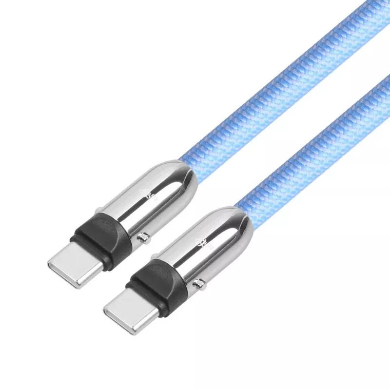 2-in-1 USB-C laidas 1 m mėlynas