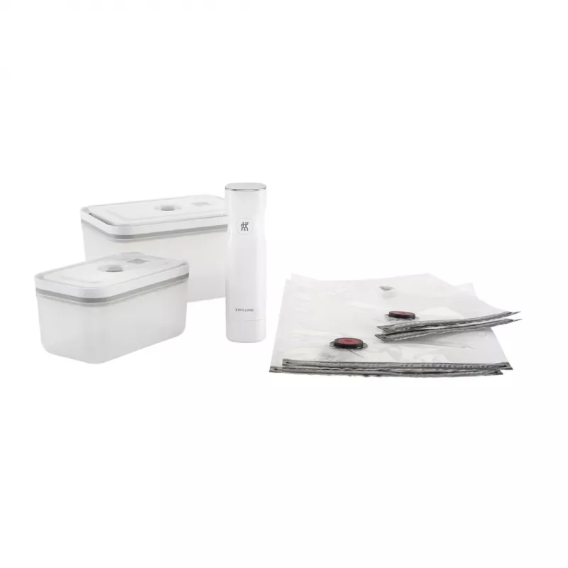ZWILLING Fresh & Save plastikinis vakuumavimo starterio rinkinys M/L, 7 vnt., baltas