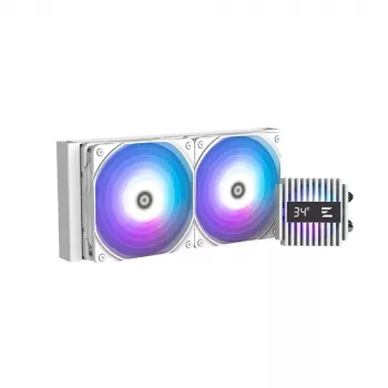 Zalman ALPHA2 A24 WHITE procesoriaus aušinimo sistema Visas viename skystinis aušintuvas 12 cm