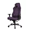Žaidimų kėdė Arozzi Vernazza SoftFabric Violetinė – ergonomiškas dizainas, reguliuojami porankiai ir aukštis