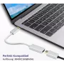 Helos DisplayPort į HDMI adapterio laidas 4K sidabrinis — DisplayPort (kištukas) į HDMI (lizdas)